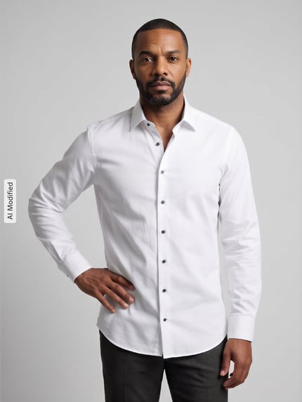 OLYMP Level 5 Slim Fit Businesshemd mit Kentkragen Weiss 4