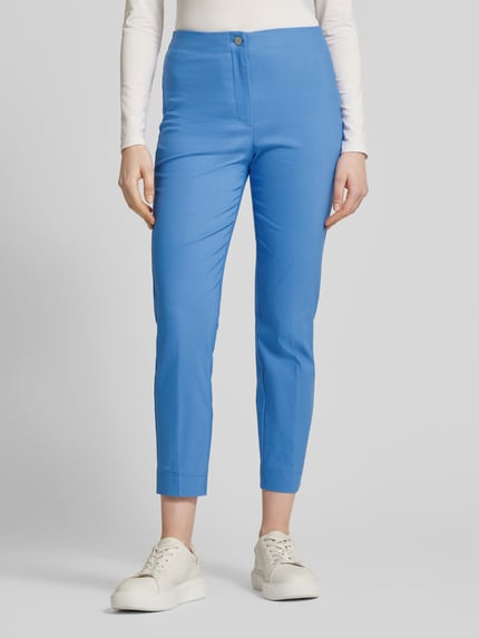 Christian Berg Woman Spodnie materiałowe o skróconym kroju slim fit Niebieski 4