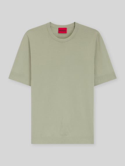 HUGO Sweter o kroju slim fit z drobnego splotu Miętowy 2