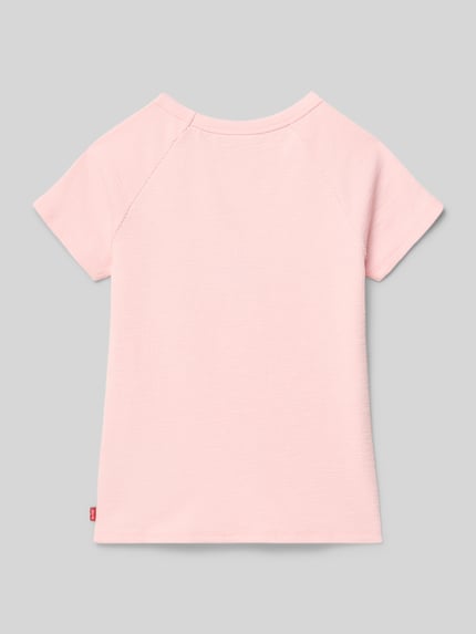 Levi’s® Kids T-Shirt mit Label-Stitching Rosa 3