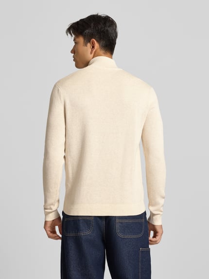 ONLY & SONS troyer o kroju regular fit z czystej bawełny model 'TING' Złamany biały 5