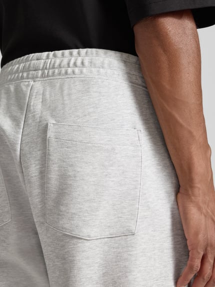 Jake*s Studio Men Spodnie dresowe o kroju wide fit z elastycznym pasem Jasnoszary melanż 3