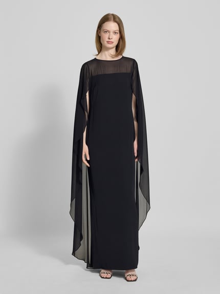 Lauren Ralph Lauren Abendkleid aus fließendem Stoff Modell 'LAVATI' Black 4