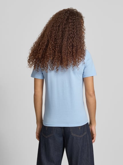 ONLY Shaped Fit T-Shirt aus reiner Baumwolle Modell 'KITA' Hellblau 5