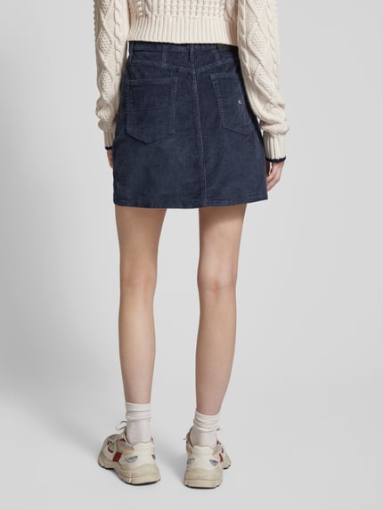 Tommy Jeans Spódnica mini z listwą guzikową na całej długości Granatowy 5