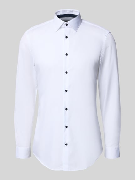 Super Slim Fit Business-Hemd mit Kentkragen Shop The Look MANNEQUINE