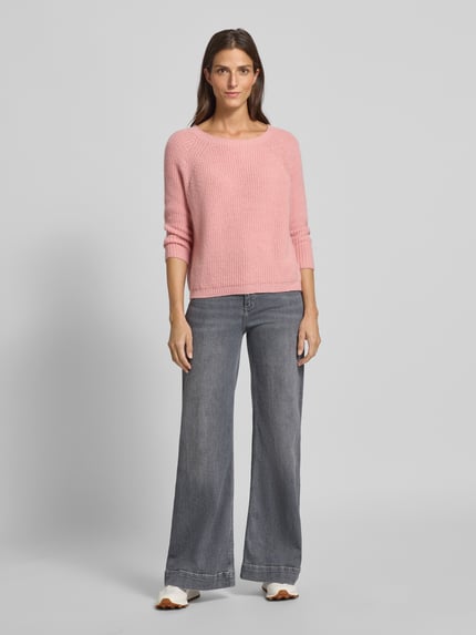 Weekend Max Mara Regular Fit Strickpullover mit Woll-Anteil Modell 'XENO' Hellrosa 1