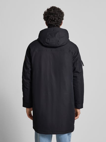 JACK & JONES Parka z kieszeniami z patką model ‘WOOD’ Czarny 5