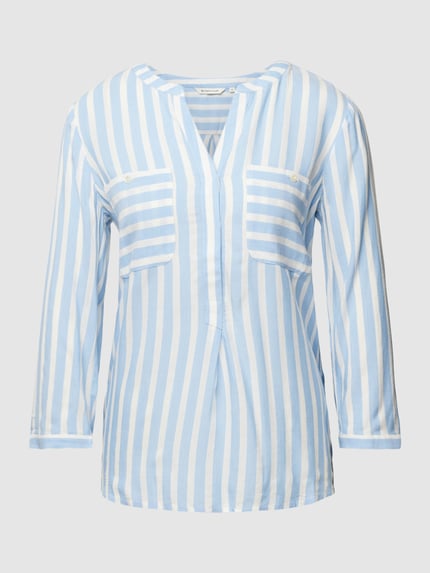 Tom Tailor Blusenshirt mit Streifenmuster Hellblau 2