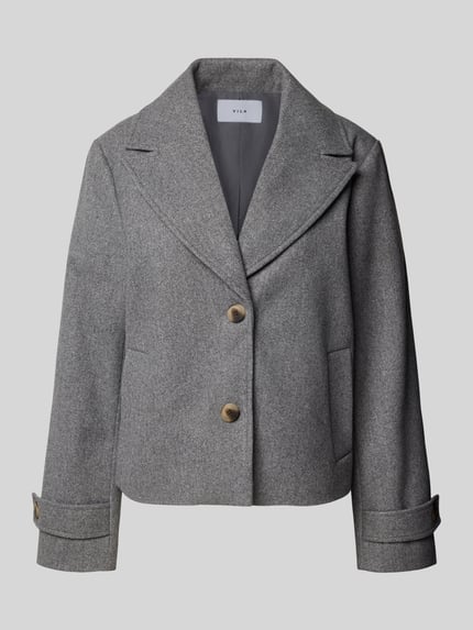 VILA Jacke mit Reverskragen Modell 'SOLO' Mittelgrau 2