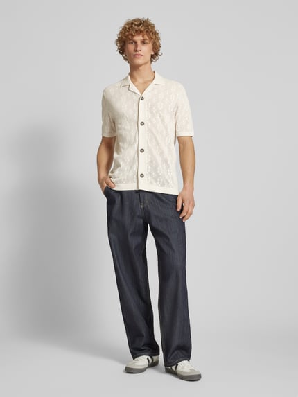 ONLY & SONS Regular fit vrijetijdsoverhemd met resortkraag, model 'KEN LIFE' Offwhite - 1