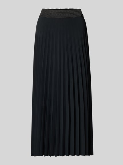 Rich & Royal Midirock mit elastischem Bund Modell 'VIELLETTE' Black 2