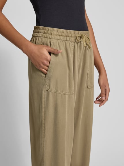 ONLY Spodnie o luźnym kroju z elastycznym pasem model ‘KENYA’ Khaki 3