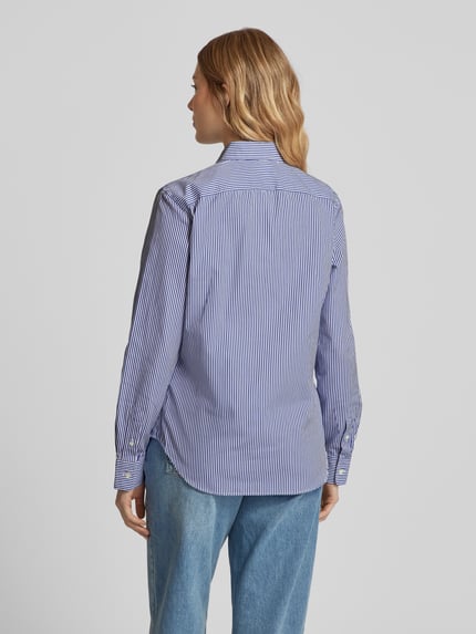 Polo Ralph Lauren Bluzka koszulowa o kroju regular fit z wyhaftowanym logo Królewski niebieski 5