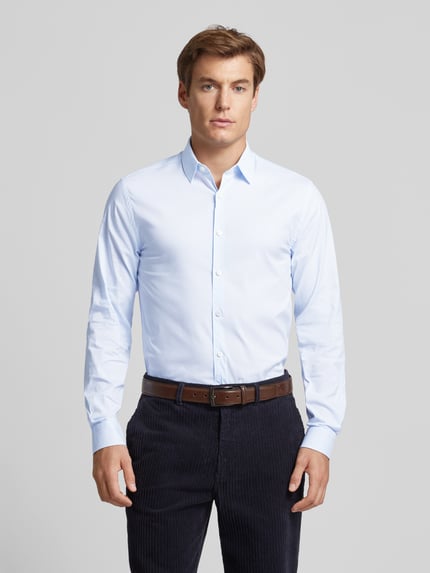 Tiger of Sweden Extra Slim Fit Business-Hemd mit Kentkragen Modell 'BRODIE' Hellblau 4