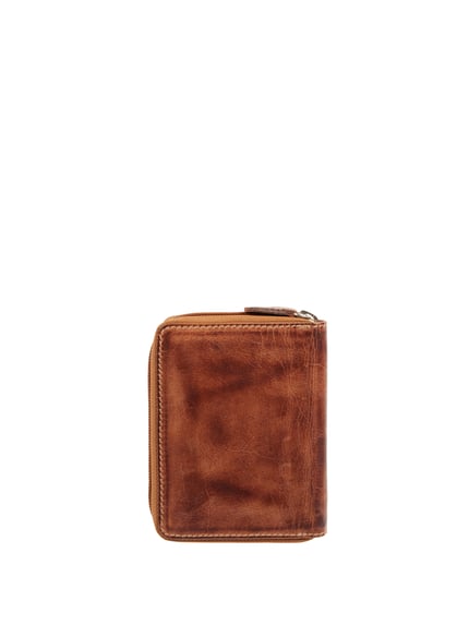 camel active Portemonnaie aus Leder im Retro-Look Mittelbraun 3