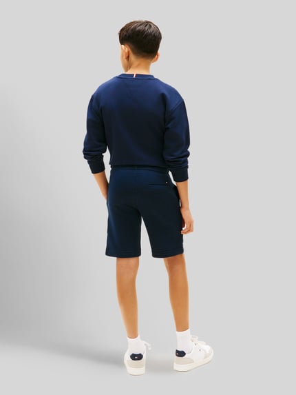 Tommy Hilfiger Kids Regular fit sweatshorts van katoenmix Marineblauw - 5