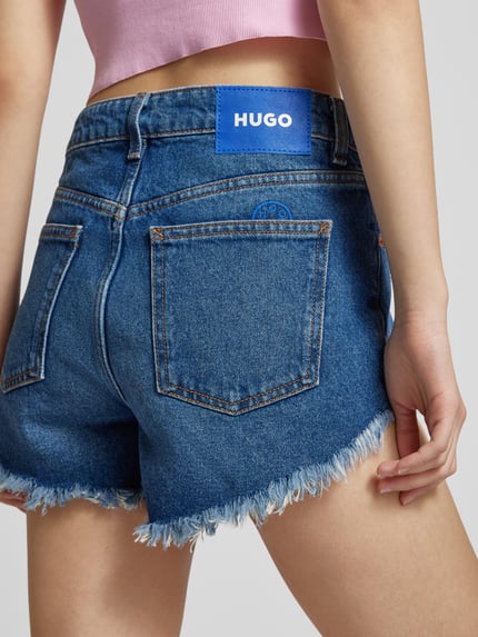 HUGO Blue Regular Fit Jeansshorts im 5-Pocket-Design Modell 'Galara' Jeansblau 3