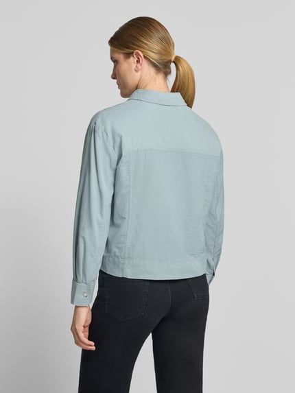 OPUS Regular Fit Langarmbluse aus reiner Baumwolle Modell 'Fronna' Hellblau 5