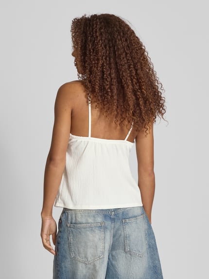 ONLY Regular fit top met bandjes met tunnelkoord in de taille, model 'HILLARY' Wit - 5
