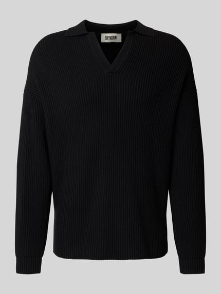 DRYKORN Strickpullover mit Polokragen Black 2