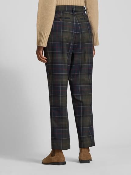 Barbour Regular Fit Bundfaltenhose mit Bügelfalten Marine 5