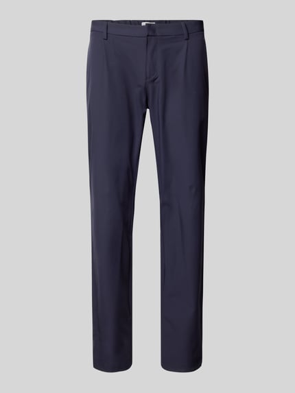 ROY ROBSON Slim Fit Chino mit Bundfalten Marine 2