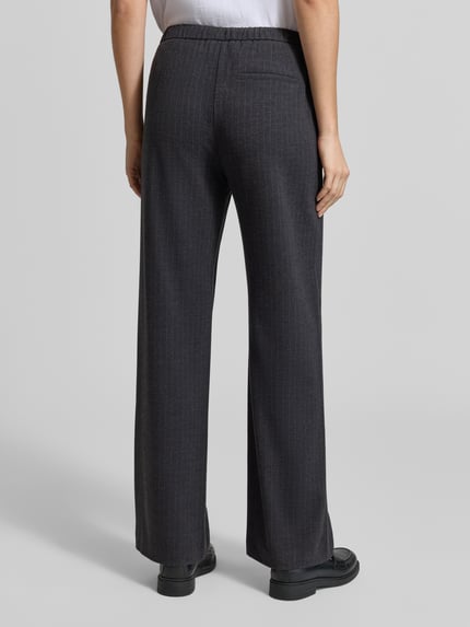 OPUS Weite Hose mit Viskose-Anteil Modell 'Melane mod pinstripe' Mittelgrau 5