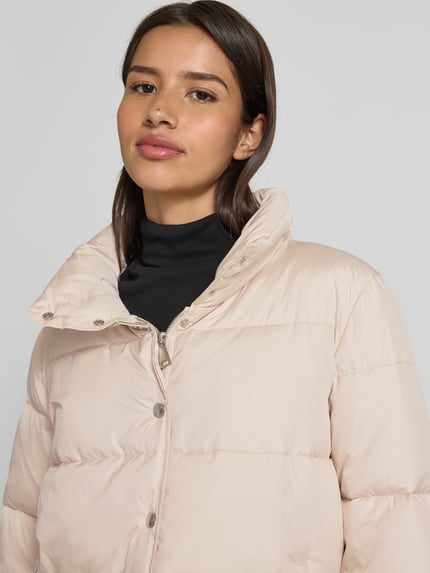 White Label Gewatteerd jack met capuchon Camel - 3