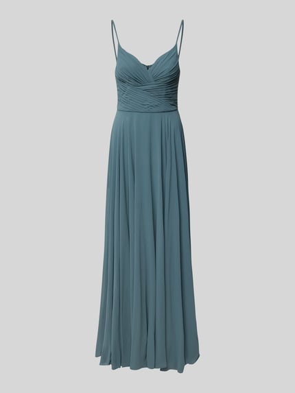 Mascara Abendkleid mit gelegten Falten Schilf 2