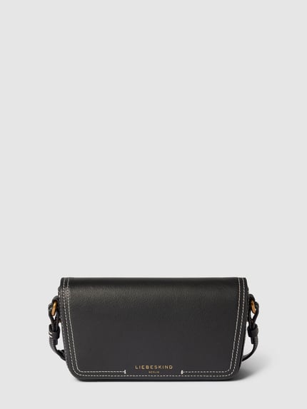 LIEBESKIND BERLIN Umhängetasche aus Leder mit Label-Prägung Modell 'CHUDY' Black 2
