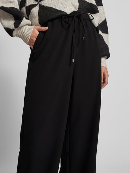 ONLY Baggy Fit Stoffhose mit elastischem Bund Modell 'ISADORA' Black 3