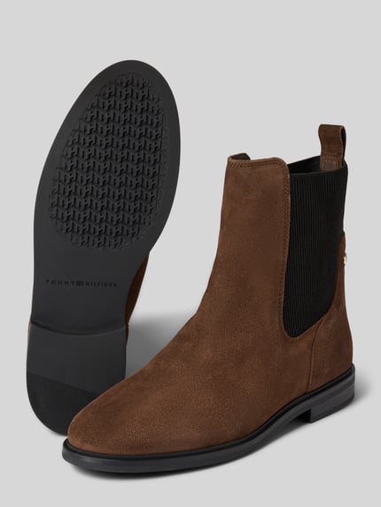 Tommy Hilfiger Chelsea Boots aus Rindsnappa Dunkelbraun 4