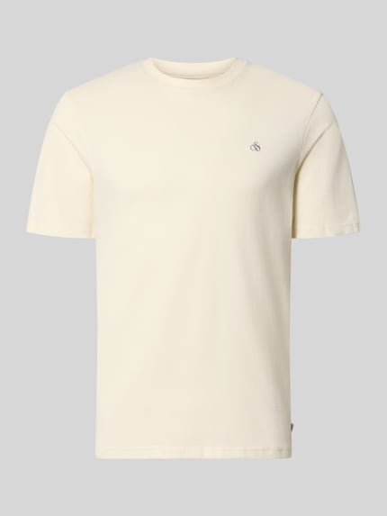Regular Fit T-Shirt aus reiner Baumwolle Shop The Look MANNEQUINE