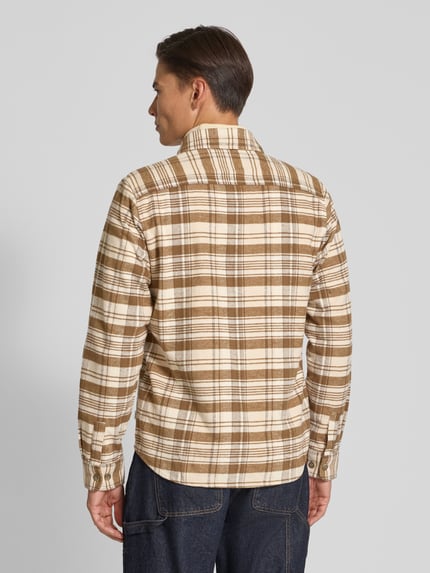 Les Deux Regular Fit Freizeithemd mit Kentkragen Modell 'Lennon' Hellbraun 5