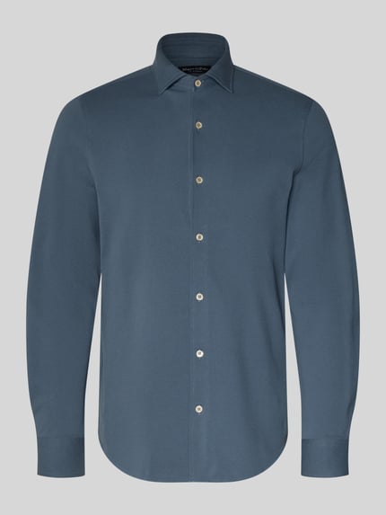 Marc O'Polo Shaped Fit Freizeithemd aus reiner Baumwolle Petrol 2