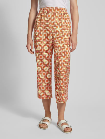 Christian Berg Woman Selection Flared stoffen broek in retrolook Oranje - 4