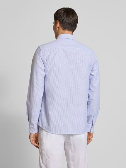 Wood Wood Regular fit vrijetijdsoverhemd met button-downkraag, model 'Adam' Lichtblauw - 5
