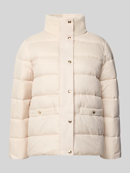 Produktfoto, Regular Fit Steppjacke mit Stehkragen Modell 'Olmina' von JOOP!, kremowa kurtka pikowana, gładka faktura, damska kurtka pikowana