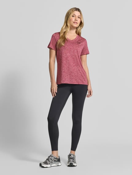Under Armour Regular Fit Sport-T-Shirt mit LOGO-Print Modell 'Tech SSV- Twist' Hellrot 1