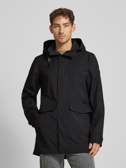 Didriksons Regular Fit Parka mit Pattentaschen Modell 'HARRY' Black 4