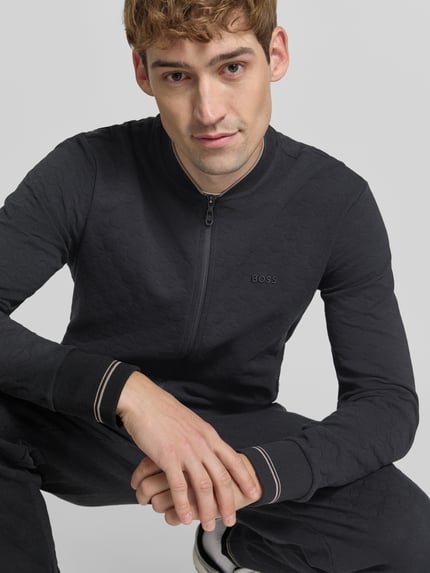 BOSS Green Regular Fit Sweatjacke aus Baumwoll-Mix Modell 'SW_Revival Skarley' Black 3