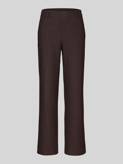 Stehmann Wide Leg Hose mit Gürtelschlaufen Modell 'Fenja' Mittelbraun 2