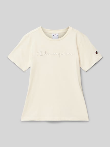 Champion T-shirt met ronde hals Ecru - 1