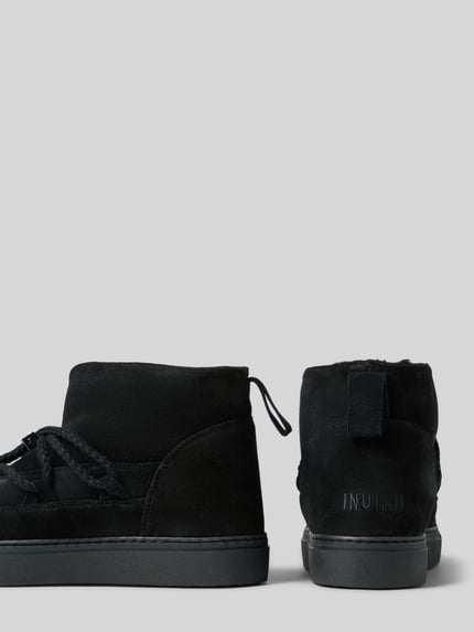 INUIKII Snowboots van leer, model 'CLASSIC LOW' Zwart - 2