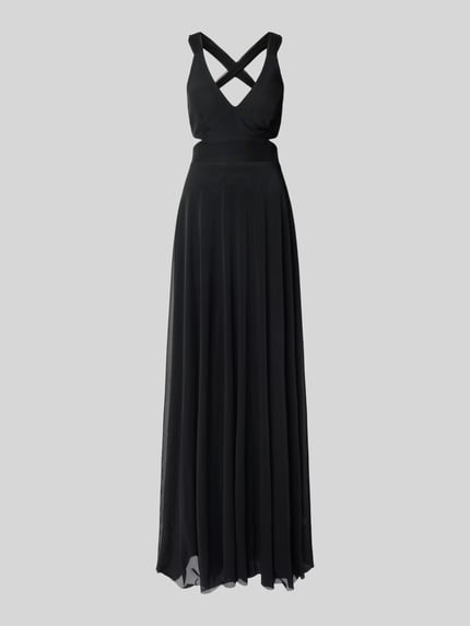 TROYDEN COLLECTION Abendkleid mit V-Ausschnitt Black 2