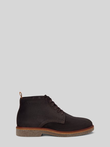 Marc O'Polo Boots aus Rindvelours mit Kreppsohle Dunkelbraun 2