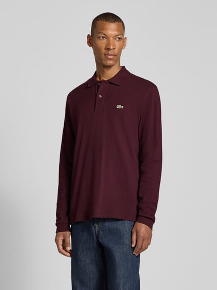 Lacoste Regular Fit Poloshirt aus reiner Baumwolle Bordeaux 4
