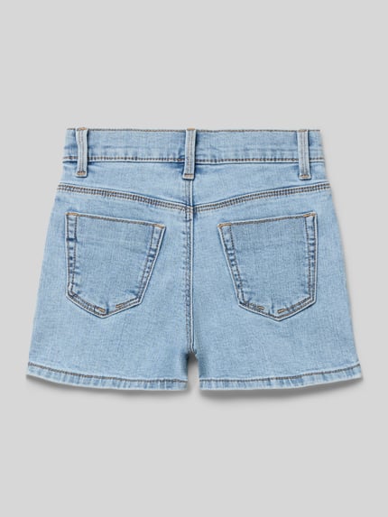 Produktfoto, Regular Fit Jeansshorts aus Baumwoll-Mix von s.Oliver RED LABEL, kinder, Denim-Optik, mit Gesäßtaschen und Gürtelschlaufen, blaue Jeansstruktur