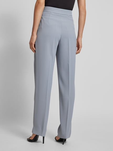 Emporio Armani Straight Leg Stoffhose mit Webmuster Hellblau 5